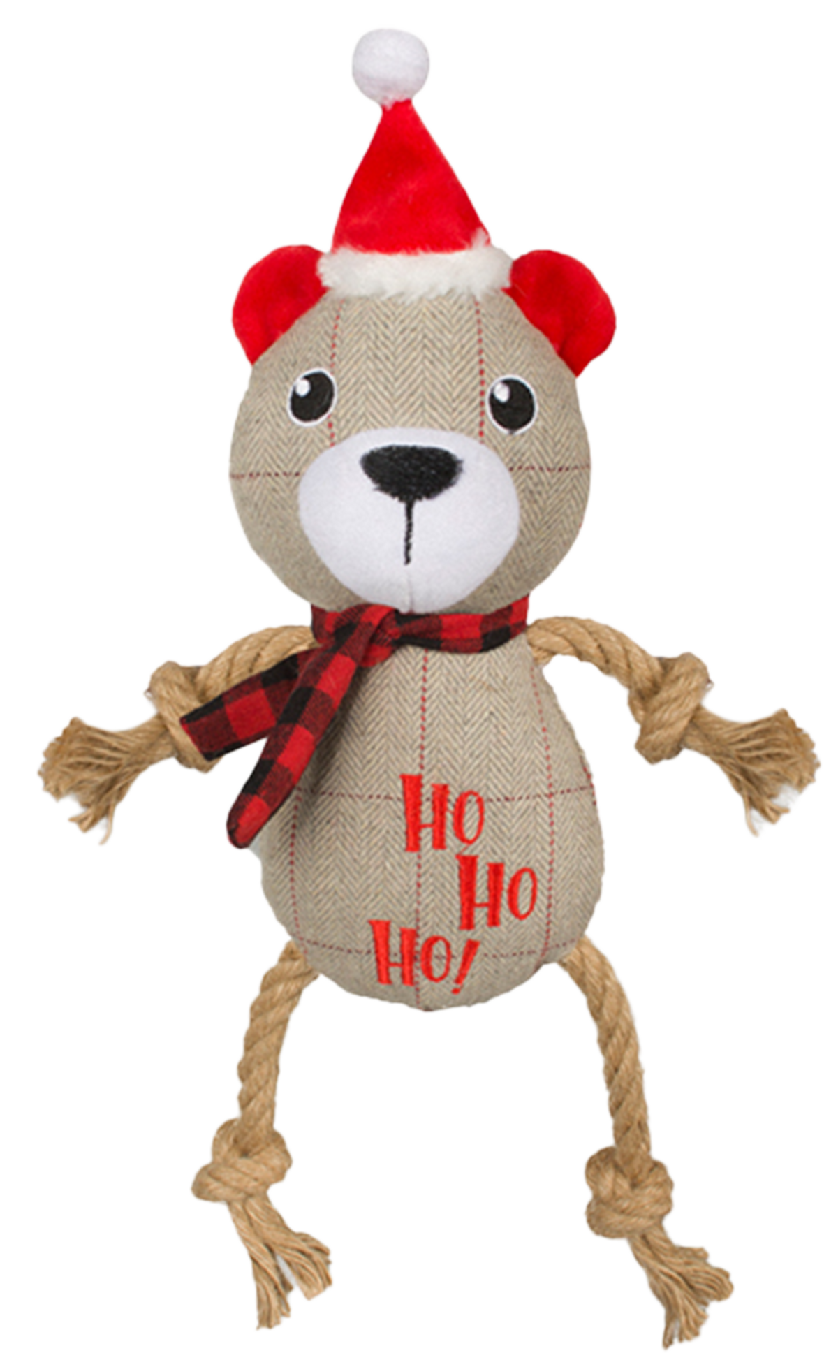 Kerstknuffel met touw - Wasbeer