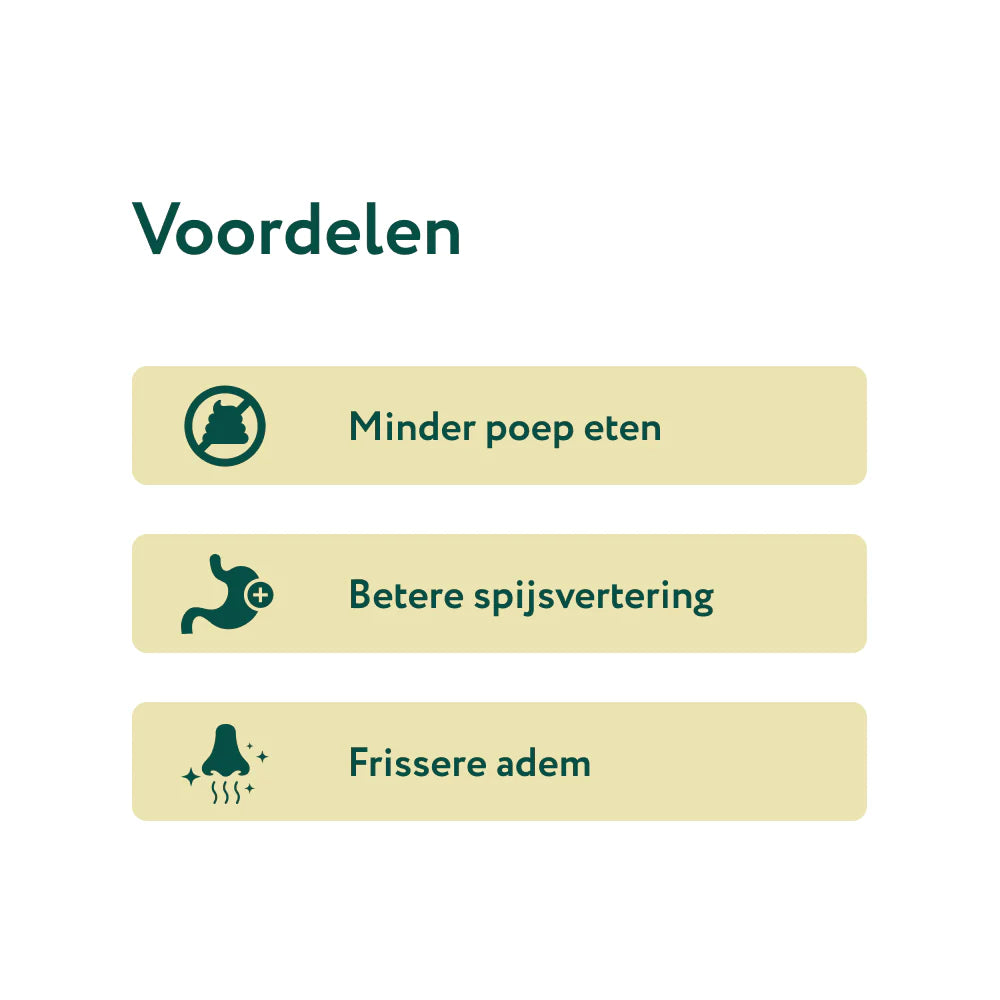 DS Anti Poep Eten | Stop ongewenst poep eten | 100% natuurlijk | 60 snoepjes