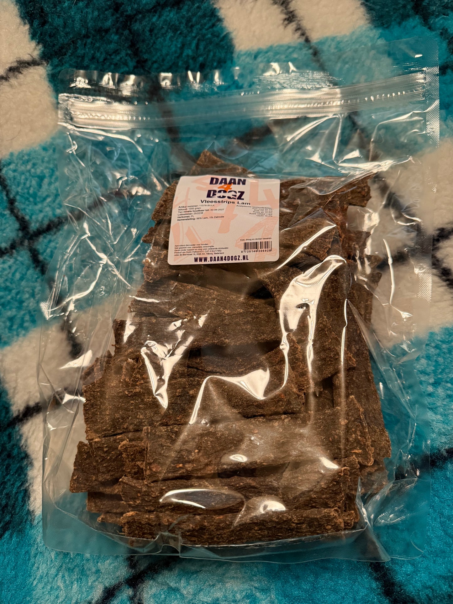 Vleesstrips lam - 1000 gram