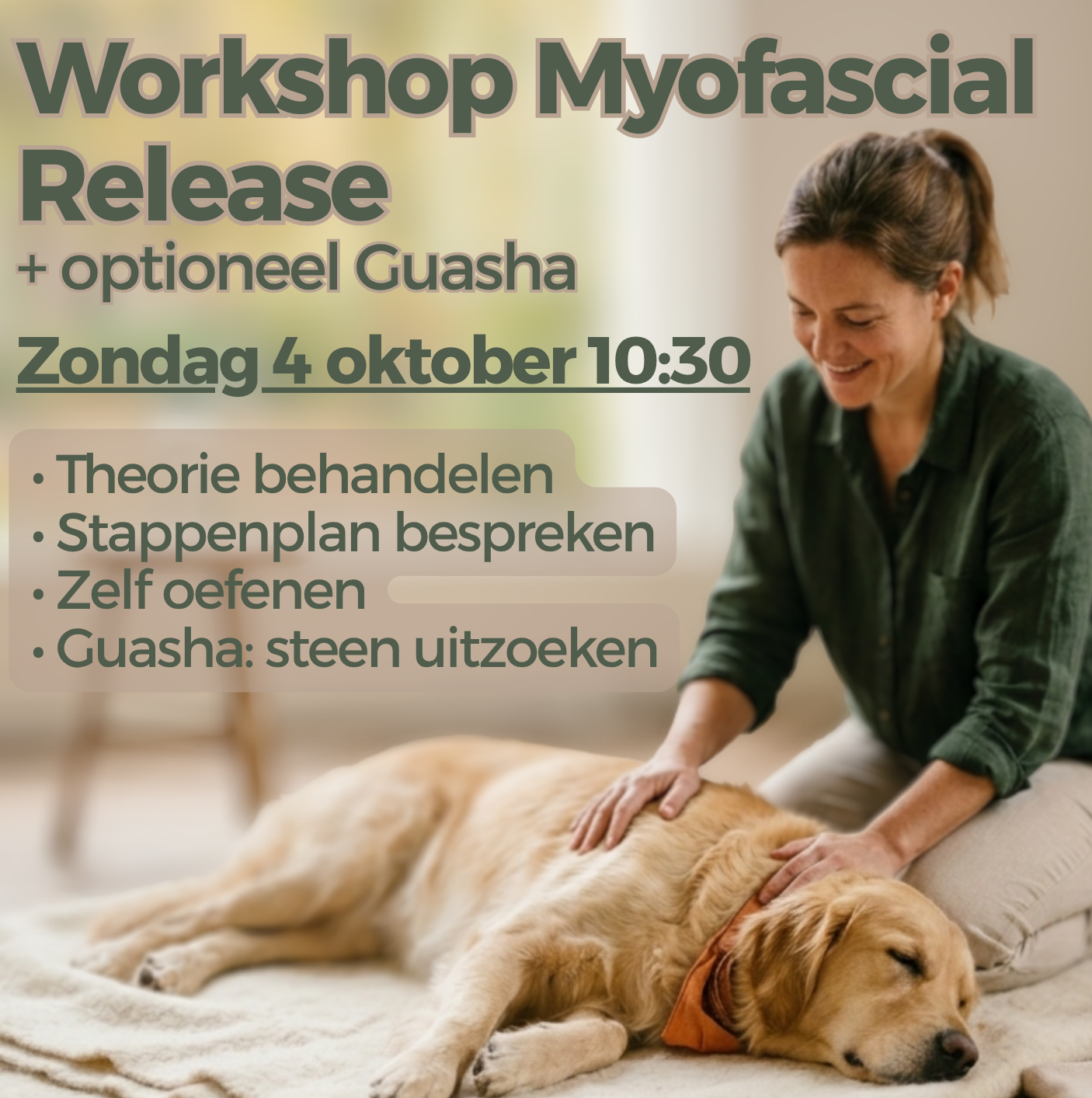 Workshop Myofascial Release (+ Optioneel Guasha) | 4 oktober om 10:30