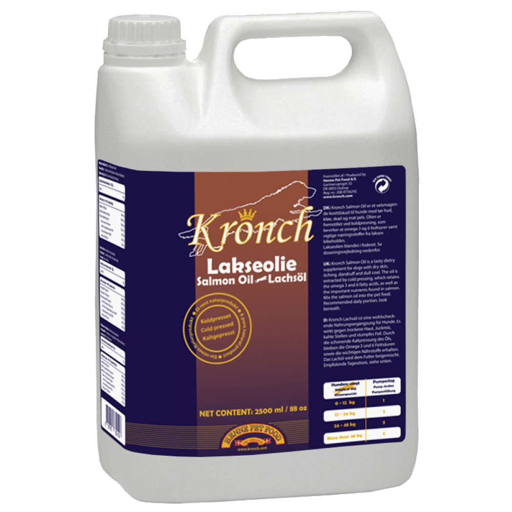 Lakse Kronch zalmolie - hond