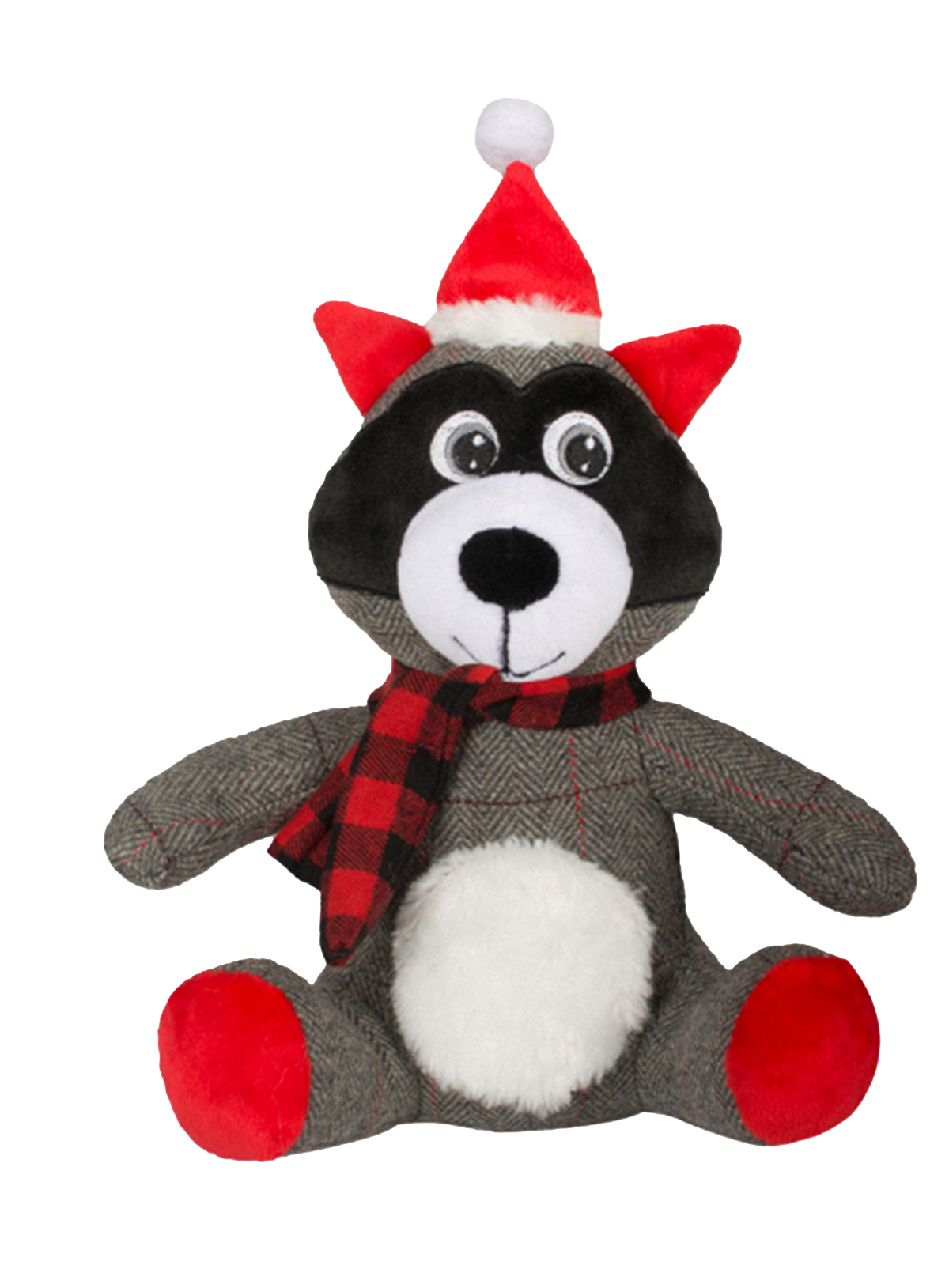 Luxe Kerstknuffel met geruite sjaal - Rendier
