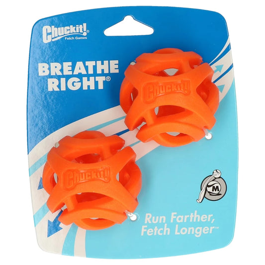 Chuckit! Breathe Right Fetch Ball - 2 pack