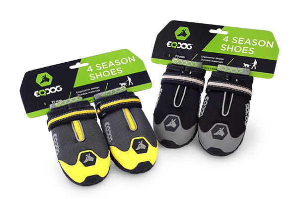 EQDOG® 4Season Dog shoes - Zwart/grijs - div. maten