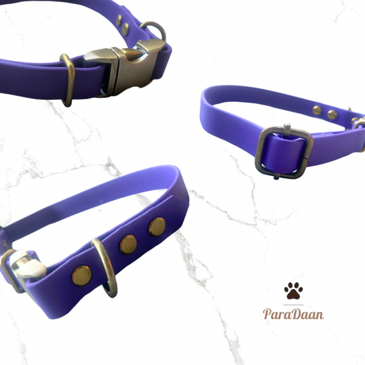 Biothane - Verstelbare halsband met klik-sluiting