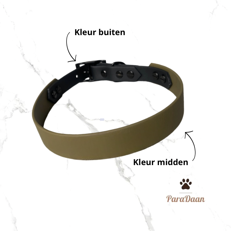 Biothane - Halsband met verstelbare gesp 19>25mm