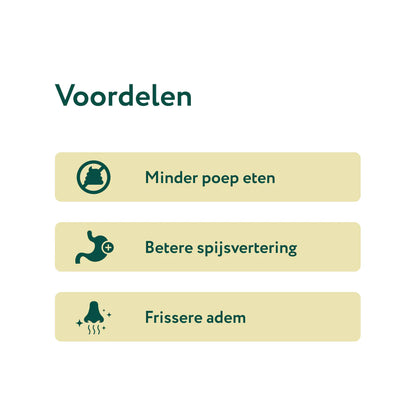 DS Anti Poep Eten | Stop ongewenst poep eten | 100% natuurlijk | 60 snoepjes