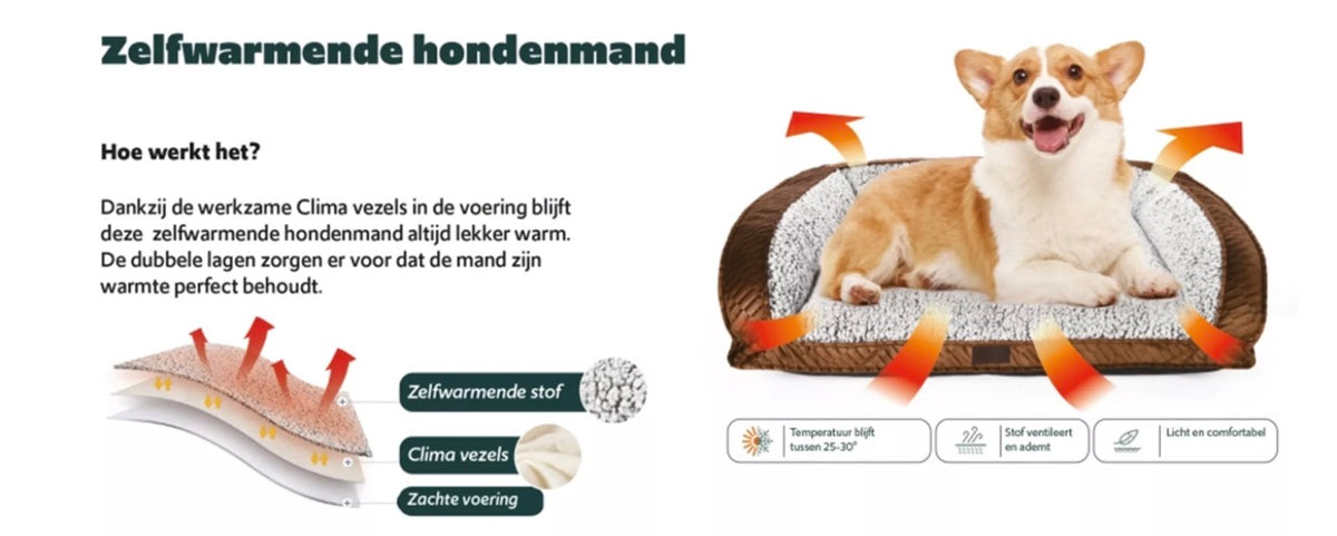 Quapas! Zelfverwarmend Bed Bruin - diverse maten