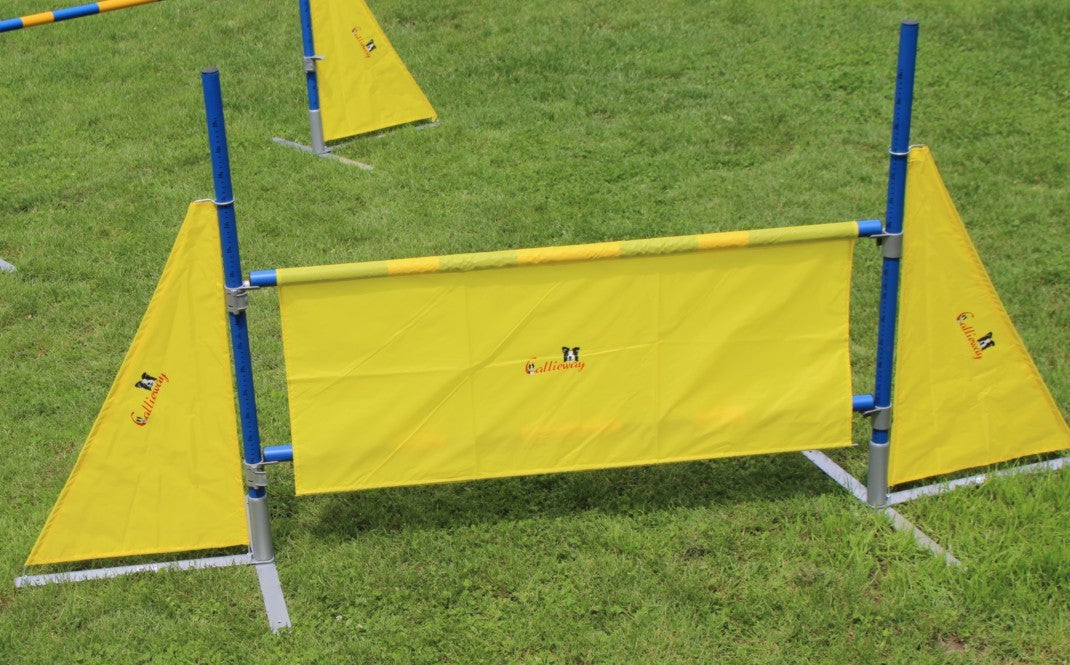 Textielbarrière voor hoogtesprong