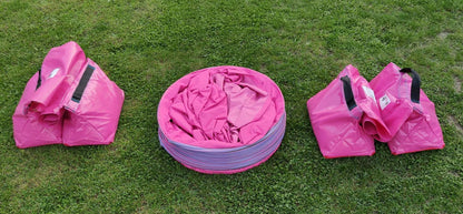 Tunnel met zak (slurf) "Fun&Slip" set 3 meter - Ø 60 cm