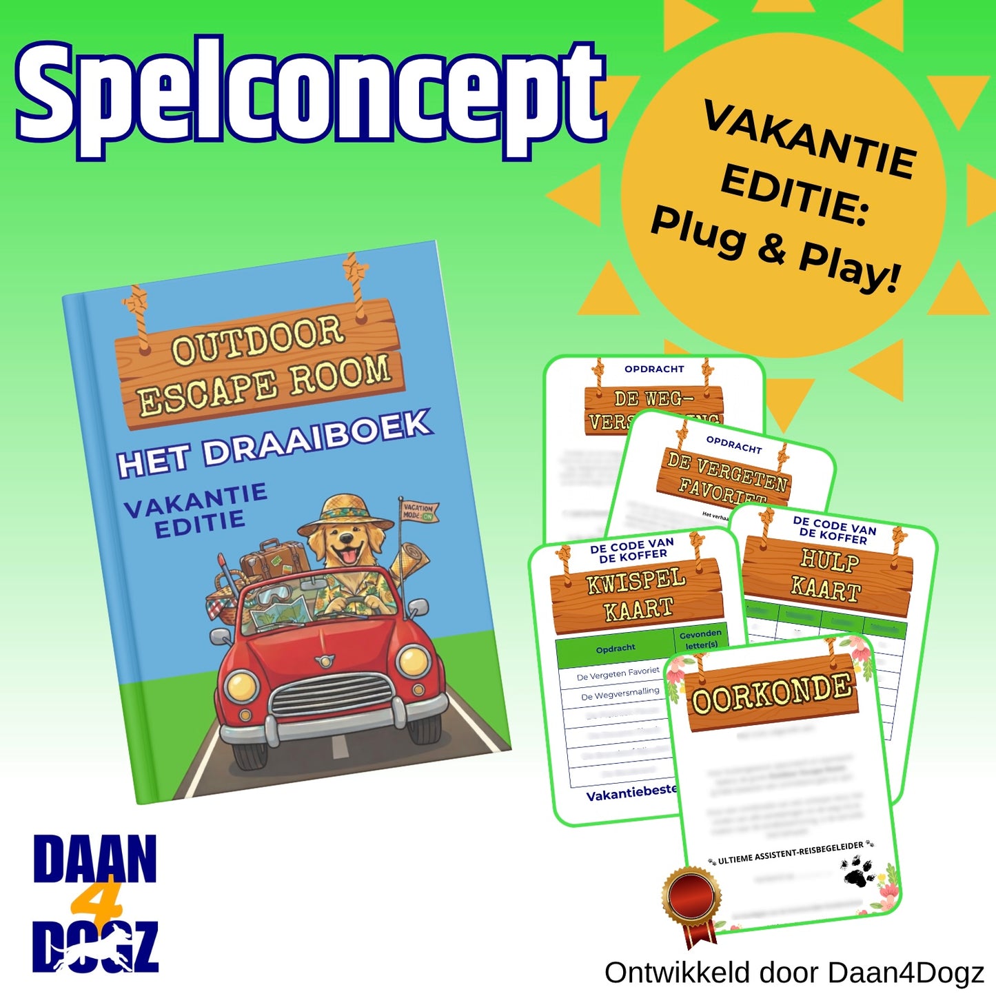 Spelconcept Escape Room - Vakantie editie
