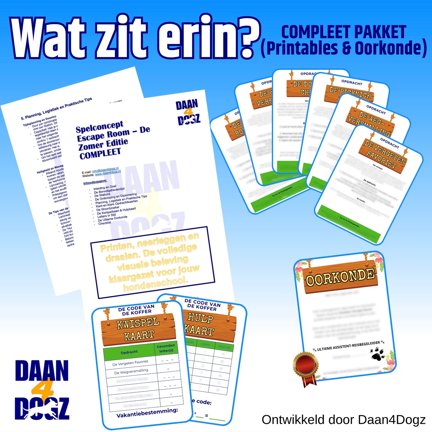 Spelconcept Escape Room - Vakantie editie