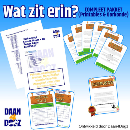 Spelconcept Escape Room - Vakantie editie