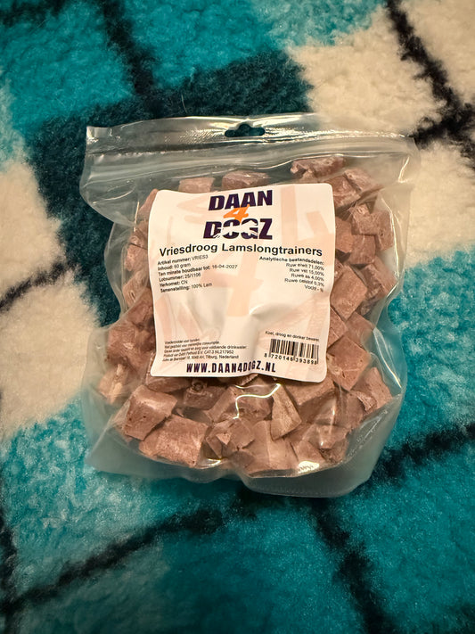 Vriesdroog Lamslongtrainer - 60 gram
