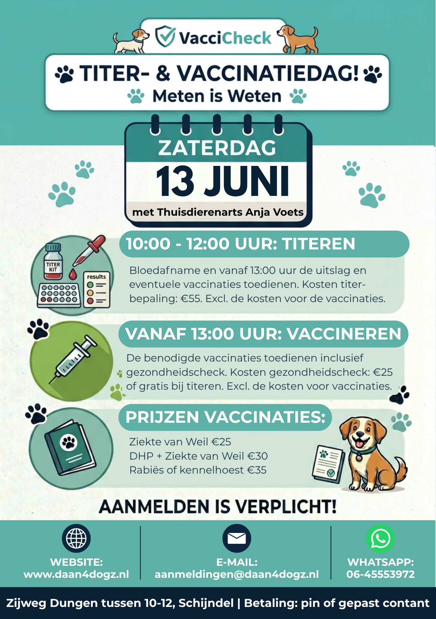 Titer- en Vaccinatiedag - 13 juni 2026