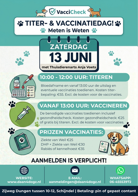 Titer- en Vaccinatiedag - 13 juni 2026