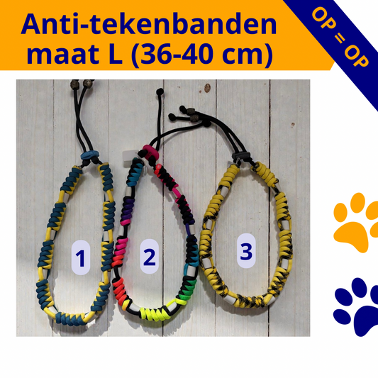 Anti-tekenhalsband maat L 36-40 cm