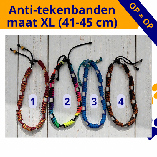 Anti-tekenhalsband maat XL 41-45 cm