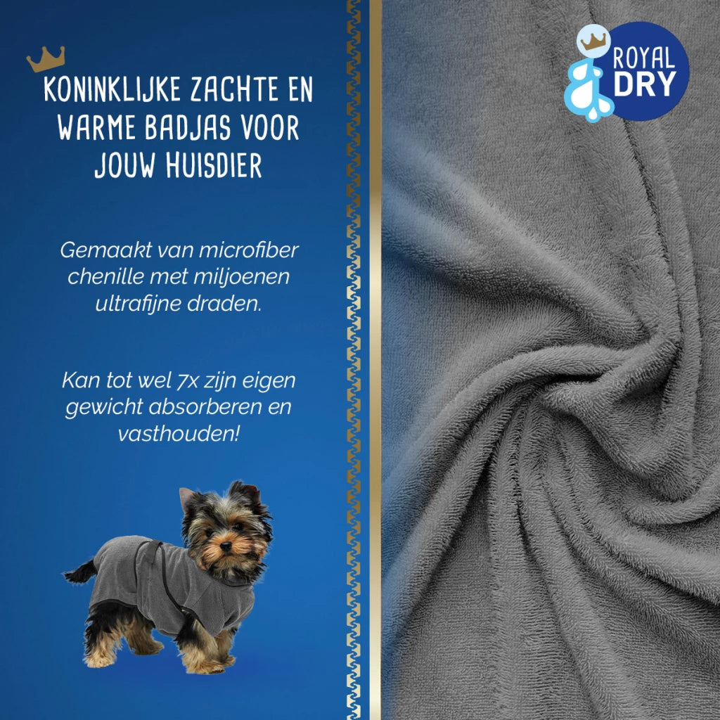 Royal Dry - Badjas voor Honden div. maten