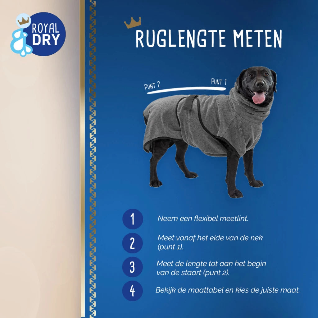 Royal Dry - Badjas voor Honden div. maten